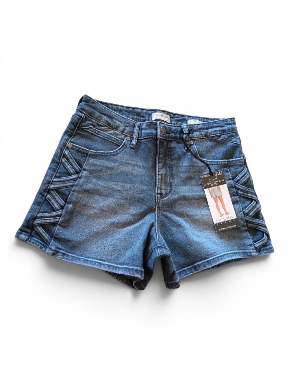 Sofia by Sofia Vergara Dark Blue Denim Shorts